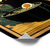 Kawaii Cat Eating Ramen Noodles Funny Anime Gift G Poster (Ecke)