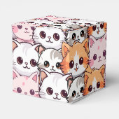 Kawaii Cat feline Kitten Haustier Druckklopfen Geschenkschachtel (Rückseite)