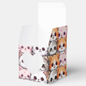 Kawaii Cat feline Kitten Haustier Druckklopfen Geschenkschachtel (Geöffnet)