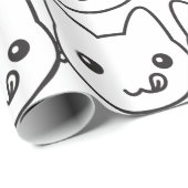 Kawaii Cat Geschenkpapier (Rolleneckpunkt)