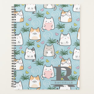 Kawaii Cat im Hintergrund Planer