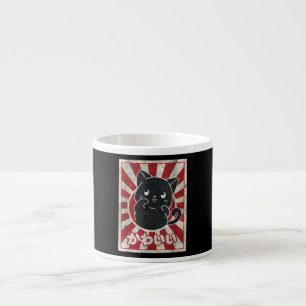 Kawaii Cat Japanisch Black Anime Cat Lover Espressotasse