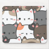 Kawaii Cat Mouse Pad - Niedliche Schreibtischdekor Mousepad (Vorne)