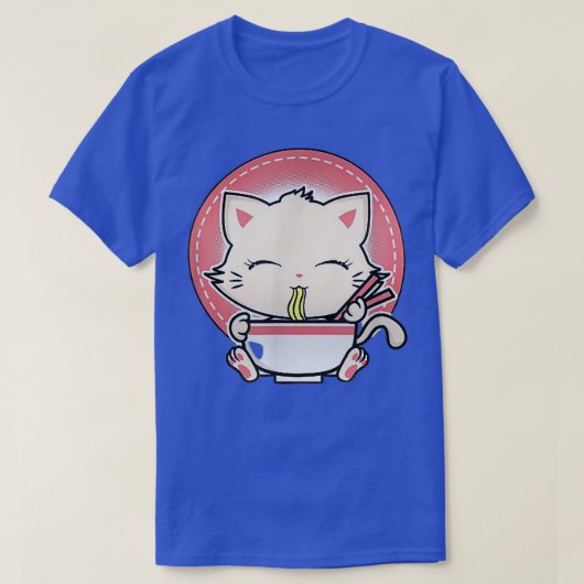 Kawaii Cat Niedlich Anime Otaku Japanisch Ramen No T-Shirt (Design vorne)