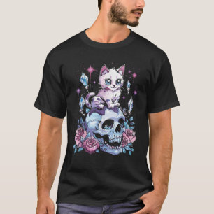 Kawaii Cat Pastel Goth Niedlich Creepy Kawaii Anim T-Shirt