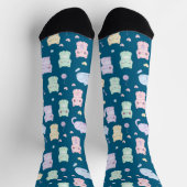 Kawaii Cat Pattern Socks Socken (Oben)