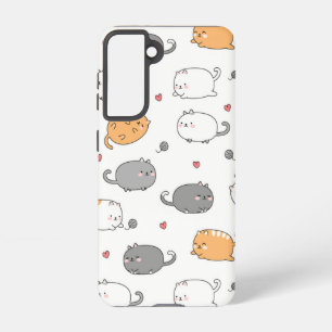 Kawaii Cat Phone Case - Niedliches Geschenk für He Samsung Galaxy Hülle