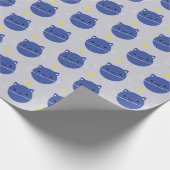 Kawaii Cat Planets im Weltraum Geschenkpapier (Ecke)