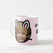Kawaii Cat Purikura Style Foto Kaffeetasse (Vorderseite Links)