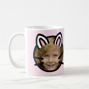 Kawaii Cat Purikura Style Foto Kaffeetasse