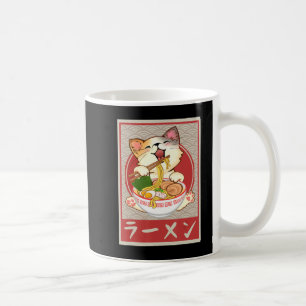 Kawaii Cat Ramen Anime Vintage japanische Gift Gir Kaffeetasse