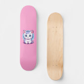 Kawaii Cat Skateboard (Vorderseite)