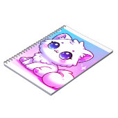 Kawaii Cat Spiral Notebook Notizblock (Linke Seite)