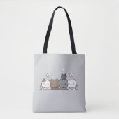 Kawaii Cat Tote Bag - Teil des Matching Set! Tasche (Vorderseite)