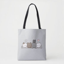 Kawaii Cat Tote Bag - Teil des Matching Set!