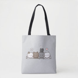 Kawaii Cat Tote Bag - Teil des Matching Set! Tasche