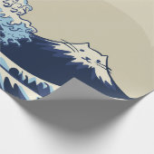Kawaii Cat Wave Wrapping Paper Geschenkpapier (Ecke)