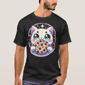 Kawaii Cat with Chocolate Chip Cookie T-Shirt (Vorderseite)