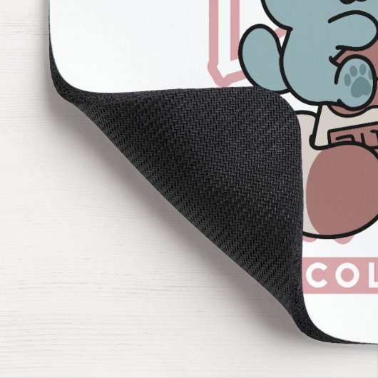 Kawaii Cat with Chocolate Milk – Japanese Pop Art Mousepad (Ecke)