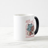 Kawaii Cat with Chocolate Milk – Japanese Pop Art  Verwandlungstasse (VorderseiteRechts)