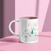 Kawaii Caticorn Zweifarbige Tasse