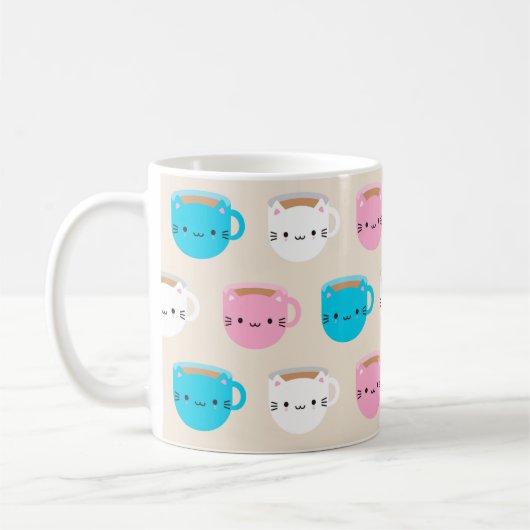 Kawaii Cats Cup of Tea Kaffeetasse (Links)