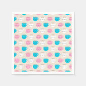 Kawaii Cats Cup of Tea Serviette (Vorderseite)