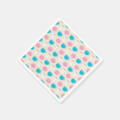 Kawaii Cats Cup of Tea Serviette (Ecke)