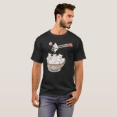 Kawaii Cats Haustiere Ramen Noodles Japanisch Sush T-Shirt (Vorne ganz)