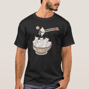 Kawaii Cats Haustiere Ramen Noodles Japanisch Sush T-Shirt