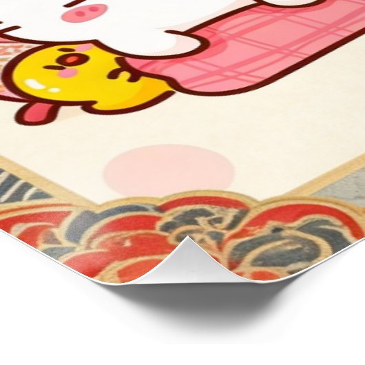 kawaii cats poster (Ecke)