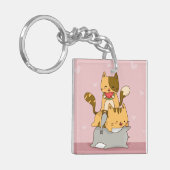 Kawaii Cats Schlüsselanhänger (Vorderseite links)