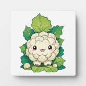 Kawaii Cauliflower Fotoplatte (Vorderseite)