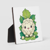 Kawaii Cauliflower Fotoplatte (Vorderseite)