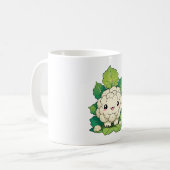 Kawaii Cauliflower Kaffeetasse (Vorderseite Links)