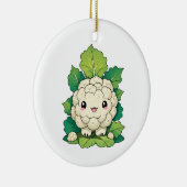 Kawaii Cauliflower Keramik Ornament (Rechts)