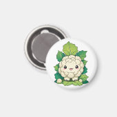 Kawaii Cauliflower Magnet (Vorderseite/Rückseite)