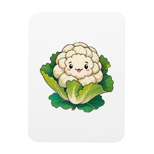 Kawaii Cauliflower Magnet (Vertikal)