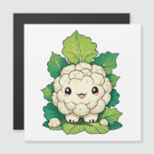 Kawaii Cauliflower Magnetkarte (Vorne/Hinten)