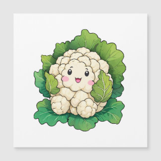 Kawaii Cauliflower Magnetkarte