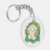 Kawaii Cauliflower Schlüsselanhänger (Vorderseite links)