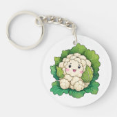 Kawaii Cauliflower Schlüsselanhänger (Vorderseite)