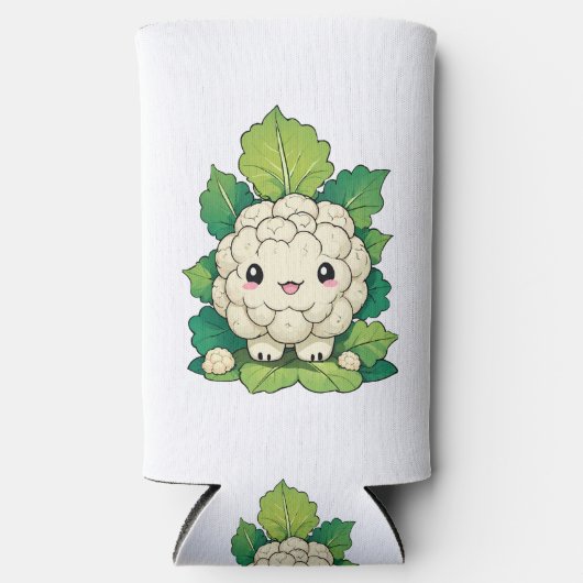 Kawaii Cauliflower Selters Dosenkühler (Vorderseite)