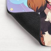 Kawaii Cavalier King Charles Pastel Rainbow Mousepad (Ecke)