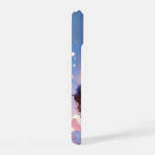 Kawaii Cavalier King Charles Pastel Rainbow sky iPhone 15 Hülle (Rechte Seite)