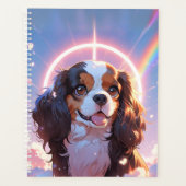 Kawaii Cavalier King Charles Pastel Rainbow sky Planer (Vorderseite)