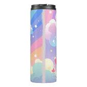 Kawaii Cavalier King Charles Pastel Rainbow Thermosbecher (Rückseite)