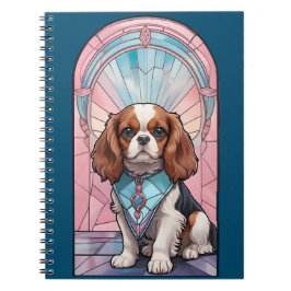 Kawaii Cavalier King Charles Pastel Stettel Glass Notizblock