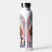 Kawaii Cavalier King Charles Pastel Stettel Glass Trinkflasche (Links)