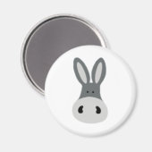 Kawaii Charlie der Donkey Magnet (Vorderseite/Rückseite)